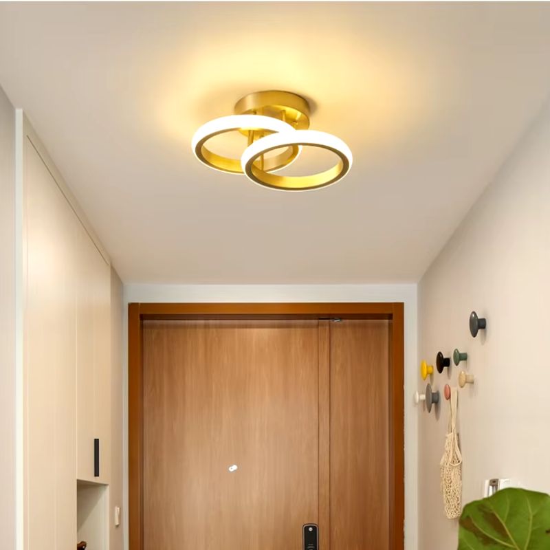 Luminária de Teto Plafon Golden Circular/Quadrado