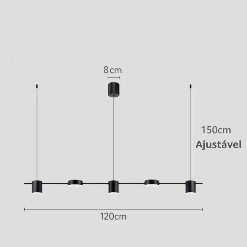 Lustre Pendente Moderno Intensity LED