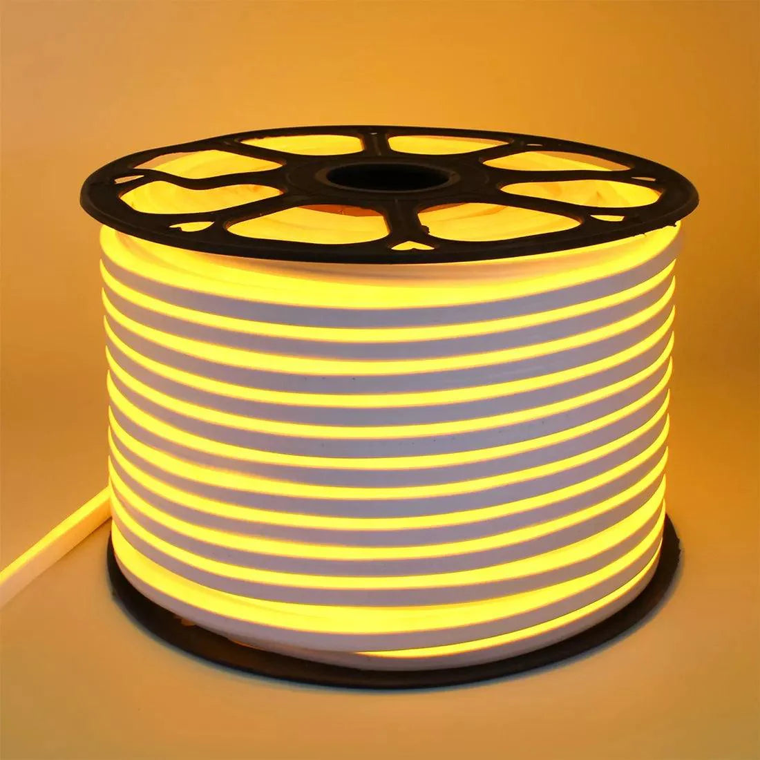 Fita Led Neon Flex Rolo 100 metros 12v Amarelo