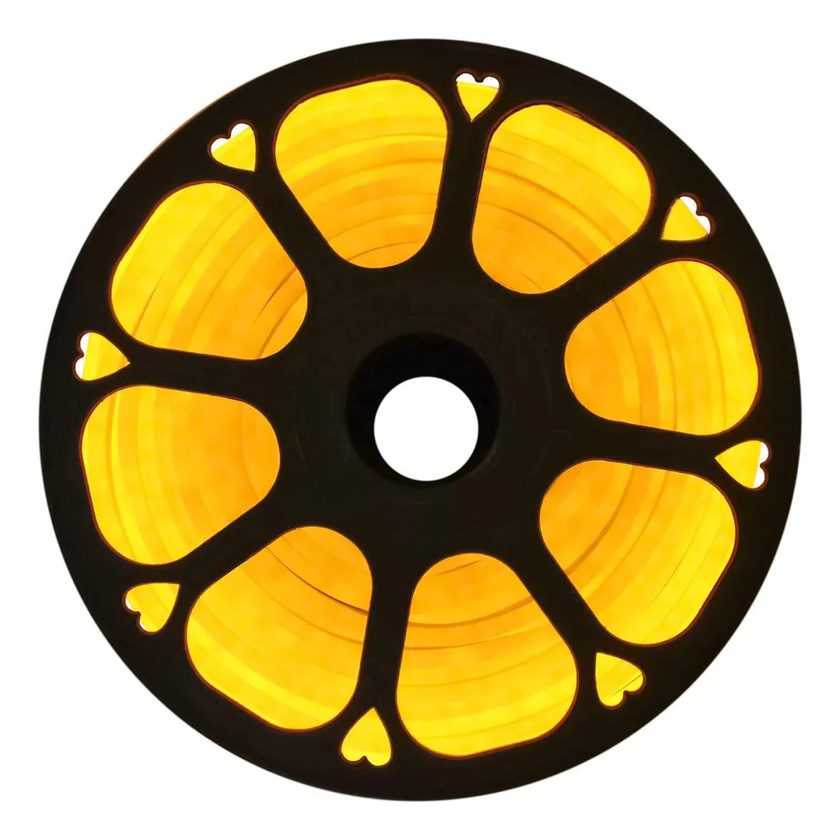 Fita Led Neon Flex Rolo 100 metros 12v Amarelo