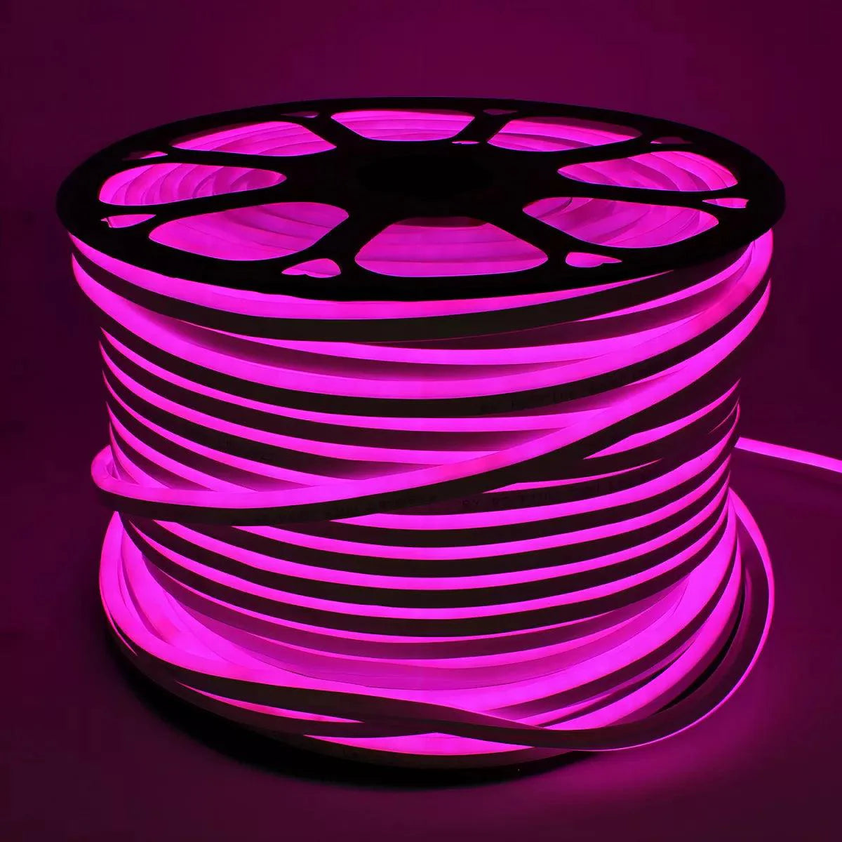 Fita Led Neon Flex Rolo 100 metros 12v Rosa
