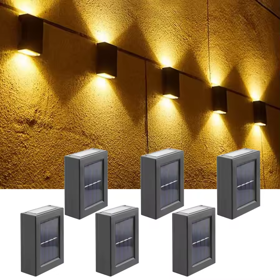 LED Luminária Solar Parede Iluminação Externa