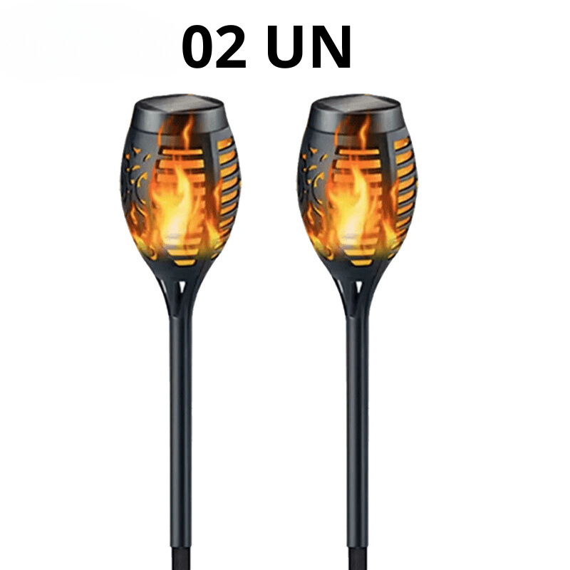 Luminária Balizadora Solar em LED - Solar Flame
