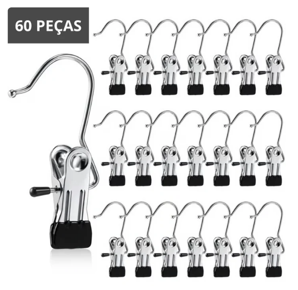 Prendedor de Roupas Antideslizantes Flip + Frete Grátis