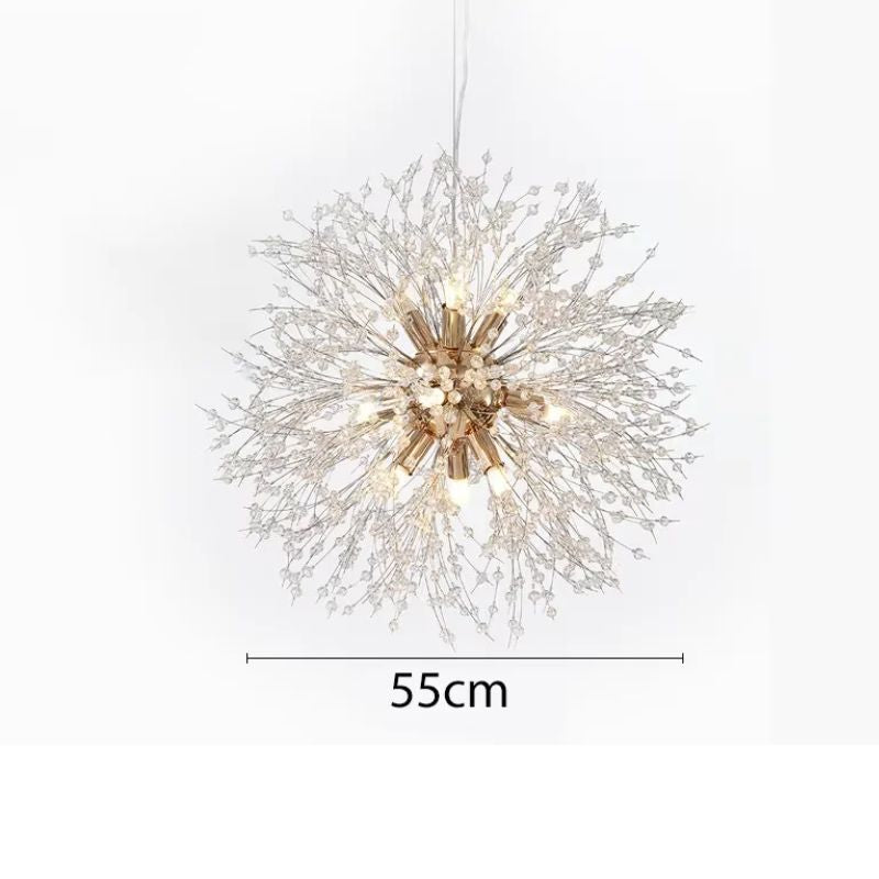 Lustre Pendente Moderno Galaxy Dourado Led