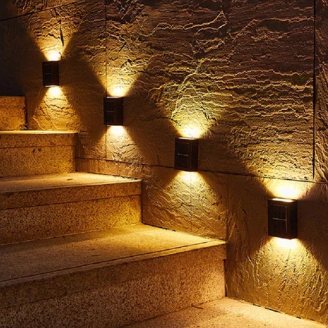 LED Luminária Solar Parede Iluminação Externa