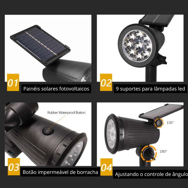 Kit 2 Luminária Solar GARDEN™